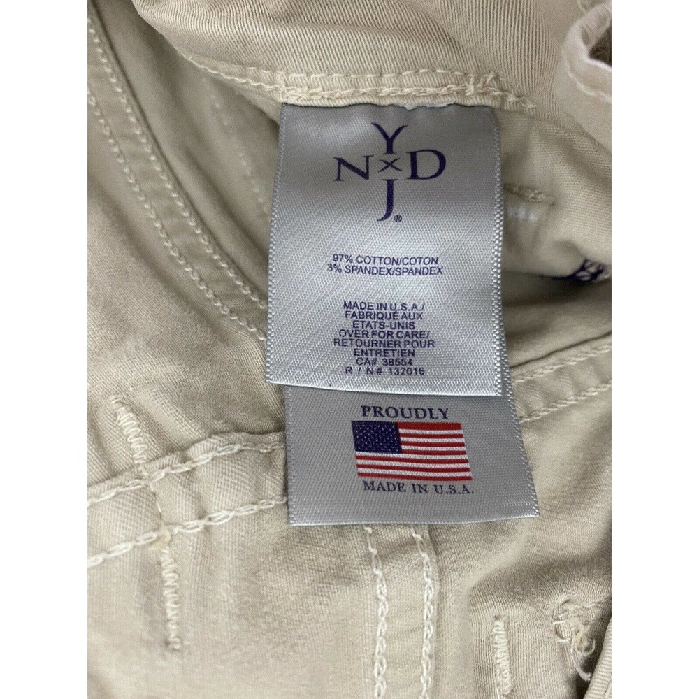 NYDJ khaki flat front capri cropped pants - Picture 9 of 9
